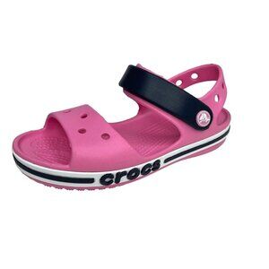 Crocs Bayaband Toddler Girls Sandals Size 10-11 Pink Water Friendly Lightweight